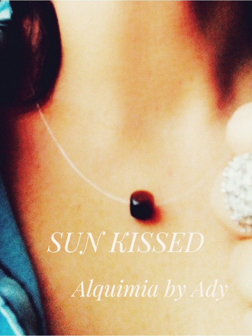 TIGER EYE Sun Kissed Minimalist Black Bead Necklace BARELY THERE JEWELRY